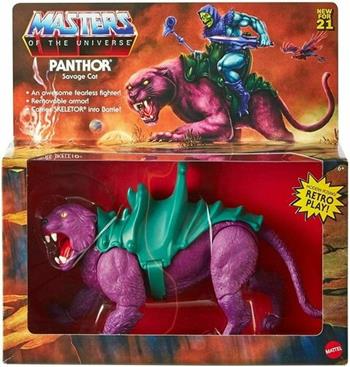 Masters of the Universe Origins Panthor, creatura simil-pantera  Mattel 2022 | Libraccio.it