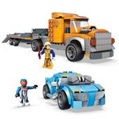Mega Construx Hot Wheels Camion Trasportatore, set di costruzioni con 355 mattoncini. Mattel (GYG66)