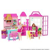 Barbie - Il Ristorante, Playset con bambola ed oltre 30 accessori con 6 aree di gioco, 3+ anni