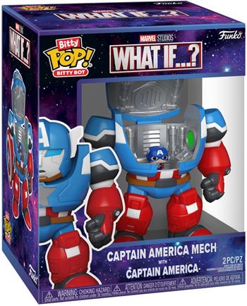 Funko Bitty Bots: MarvelWI - Captain America Mech w/Cap  Funko 2026 | Libraccio.it