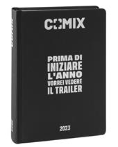 Diario Comix 2022-2023, 16 Mesi, Mignon Plus, Black & Silver - 9 x 12,5 cm
