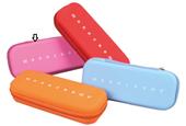 Astuccio Ovale Monocromo Silicone, Rosa - 22,8 x 8,7 cm
