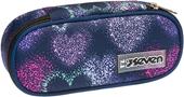 Astuccio bustina Round Plus Seven Freethink Girl - Viola, rosa fantasia cuori 23 x 10 x 5,5 cm