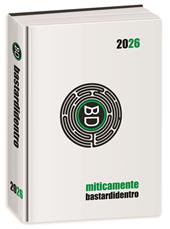 Diario 16 mesi 2025/26, Classic Bastardidentro Agenda Miticamente, 13,6 x 18,3 cm - Bianco