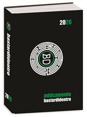 Diario 16 mesi 2025/26, Classic Bastardidentro Agenda Miticamente, 13,6 x 18,3 cm - Nero