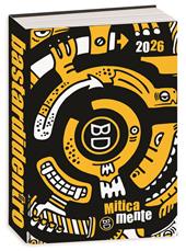 Diario 16 mesi 2025/26, Superspecial Fluo Bastardidentro Agenda, 13,6 x 18,3 cm - Giallo