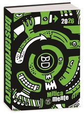 Diario 16 mesi 2025/26, Superspecial Fluo Bastardidentro Agenda, 13,6 x 18,3 cm - Verde
