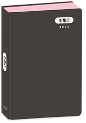 Diario Pocket 12 mesi 2025-26, R Pastello Teenace, 11,5 x 19,5 cm - Nero
