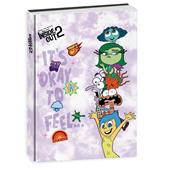 Diario Agenda 12 mesi 2025/26, Inside Out 2, 14,5 x 20,6 x 2 cm - Lilla
