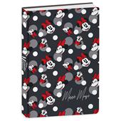Diario Agenda 10 mesi 2025/26, Minnie, 14,5 x 20,6 cm - Nero
