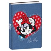 Diario Agenda 10 mesi 2025/26, Minnie, 14,5 x 20,6 cm - Blu
