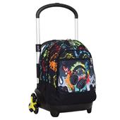 Zaino Trolley Flex 3Wd Yub Flashy Sign, 42 x 56 x 34 cm - Nero