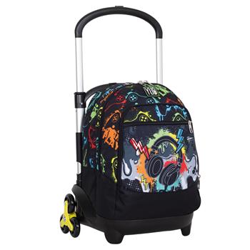Zaino Trolley Flex 3Wd Yub Flashy Sign, 42 x 56 x 34 cm - Nero  Yub 2025 | Libraccio.it