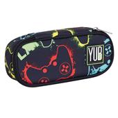 Astuccio Bustina Round Plus Yub Flashy Sign, 23 x 10 x 5,5 cm - Nero