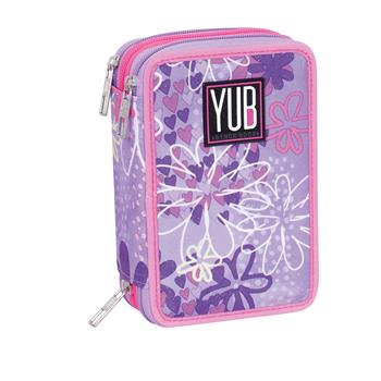Astuccio 3 Zip Yub Magishade, 12,5 x 20 x 7 cm - Rosa con fiori  Yub 2025 | Libraccio.it