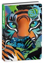 Diario Agenda 10 mesi 2025/26, Dat Sj Gang Cartotecnica Animali Boy, 13,6 x 18,3 x cm - tigre