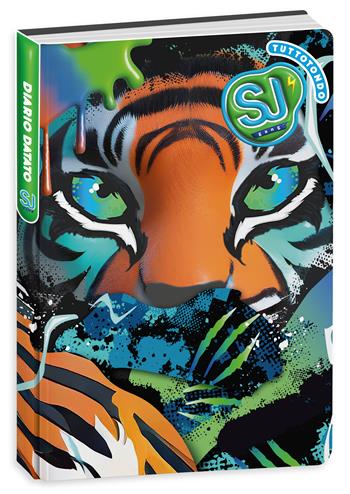 Diario Agenda 10 mesi 2025/26, Dat Sj Gang Cartotecnica Animali Boy, 13,6 x 18,3 x cm - tigre  Seven 2025 | Libraccio.it