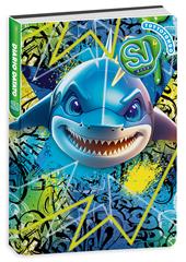 Diario Agenda 10 mesi 2025/26, Dat Sj Gang Cartotecnica Animali Boy, 13,6 x 18,3 x cm - squalo