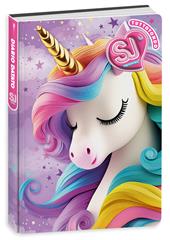 Diario Agenda 10 mesi 2025/26, Dat Sj Gang Cartotecnica Animali Girl, 13,6 x 18,3 x cm - unicorno arcobaleno