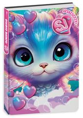 Diario Agenda 10 mesi 2025/26, Dat Sj Gang Cartotecnica Animali Girl, 13,6 x 18,3 x cm - gatto azzurro