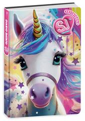 Diario Agenda 10 mesi 2025/26, Dat Sj Gang Cartotecnica Animali Girl, 13,6 x 18,3 x cm - unicorno frontale