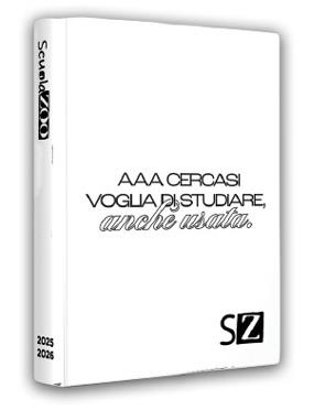 Diario ScuolaZoo 2025-26, 16 Mesi, Bianco - 13x18 cm  ScuolaZOO 2025 | Libraccio.it