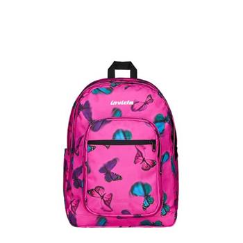 Zaino Jelek Fantasy Grs Invicta Backpack, Rosa con farfalle 32 x 43 x 25 cm  Invicta 2025 | Libraccio.it