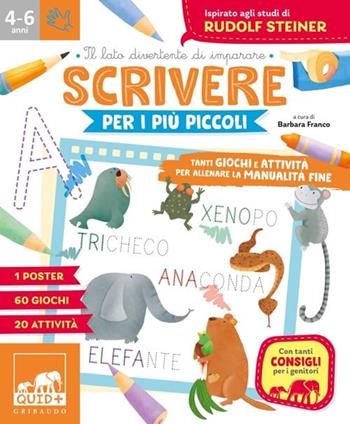 Scrivere per i più piccoli. Tanti giochi e attività per allenare la manualità fine - Barbara Franco - Libro Gribaudo 2026, Gribaudo Activity 1+1 | Libraccio.it