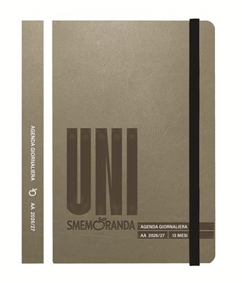 Diario 2026/2027 giornaliero Smemoranda 13 mesi Smemo Uni 12x18,5 grigia  Smemoranda 2026 | Libraccio.it