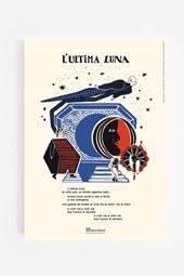 Poster. L'Ultima Luna, Lucio Dalla  - 35 x 50 cm