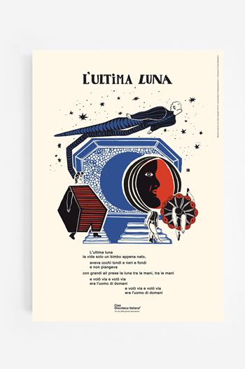 Poster. L'Ultima Luna, Lucio Dalla - 35 x 50 cm  Ciao. Discoteca Italiana 2025 | Libraccio.it