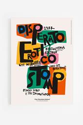 Poster. Lucio Dalla - Disperato Erotico Stomp&#160; - 35 x 50 cm