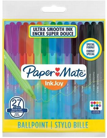 Penna a sfera Inkjoy 100 CAP ULV M 1,0. Confezione da 27 colori  Papermate 2021 | Libraccio.it