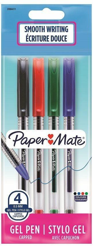 Penna a inchiosto Papermate PM Jiffy Gel punta da 0,5 mm Colori Assortiti Nero, Blu, Rosso, Verde - Confezione da 4  Papermate 2020 | Libraccio.it
