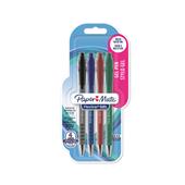 Roller Flexgrip Ultra Gel a scatto M. Confezione da 4. Nero, blu, rosso, verde