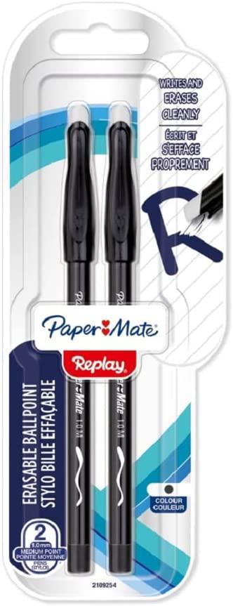Penna a sfera Replay stick M Nera. Confezione da 2  Papermate 2021 | Libraccio.it