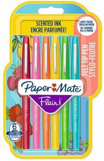 Penna Flair Nylon Scented punta fibra M 1.1. Confezione da 6  Papermate 2021 | Libraccio.it