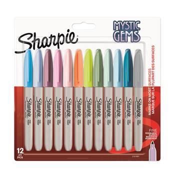 Sharpie Pennarelli indelebili, punta fine, Mystic Gems con colori pastello, confezione da 12 Sharpie Punta Fine  Sharpie 2022 | Libraccio.it