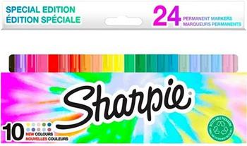 Marcatore SHARPIE in cartone sostenibile. Confezione da 24 Sharpie fine, colori assortiti  Sharpie 2023 | Libraccio.it