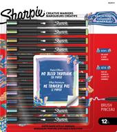 Marcatore Sharpie Acrilico Creative "colori Earth Tone" punta brush blister da 12 pz