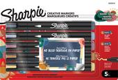 Marcatore Sharpie Acrilico Creative "colori Warm Tone" punta tonda blister da 5 pz