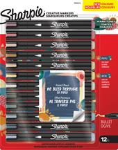 Marcatore Sharpie Acrilico Creative "colori Warm Tone" punta tonda blister da 12 pz
