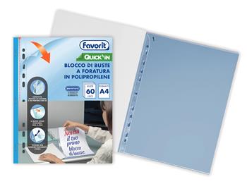 Blocco di 60 buste lisce – Favorit Quick In  Favorit 2026 | Libraccio.it