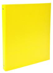 Quaderno ad anelli A4 Exacompta in PPL Foderato Opaco 4 anelli Giallo - 3cm