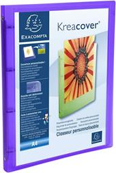 Raccoglitore A4 PPL trasparente Personalizzabile 4 anelli 15 mm