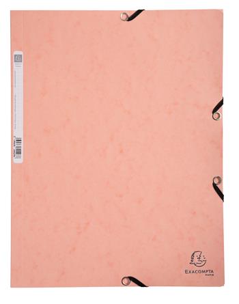 Cartella 3 lembi con elastici Aquarel cartoncino lustré 400 g/mq - 24x32cm Corallo  Exacompta 2026 | Libraccio.it