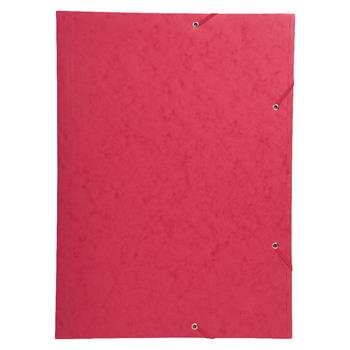 Cartella 3 lembi con elastici in cartoncino lustré 600 g/mq - A3 (32x44cm) rosso  Exacompta 2026 | Libraccio.it