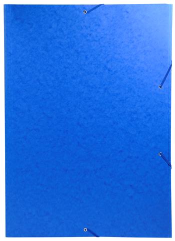 Cartella 3 lembi con elastici in cartoncino lustré 600 g/mq - A3 (32x44cm) blu  Exacompta 2026 | Libraccio.it