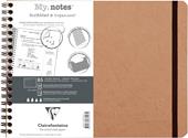 Quaderno spiralato Age Bag, My.Notes 25x19 marg.stacc 60F DOT Cognac