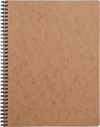 Age Bag Taccuino A4 + spiralato 22,5x29,7cm, 160 pagine, 4 fori a righe Cognac  Clairefontaine 2023 | Libraccio.it